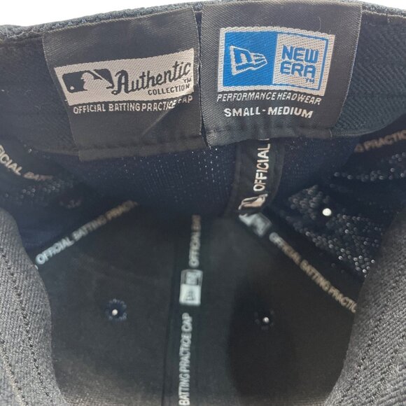 New Era 59Fifty New York Yankees MLB Black Baseball Cap Sz S/M - Picture 6 of 8